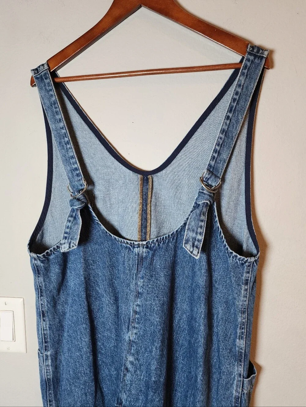 Free People / We The Free High Roller Jumpsuit Denim Jumper Size Medium